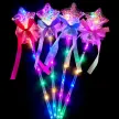 Aufleuchtende LED-Zauberstäbe mit Gesichtszauberstab-Kugel für Kinder, Prinzessin, Glitzer, Lichtfee