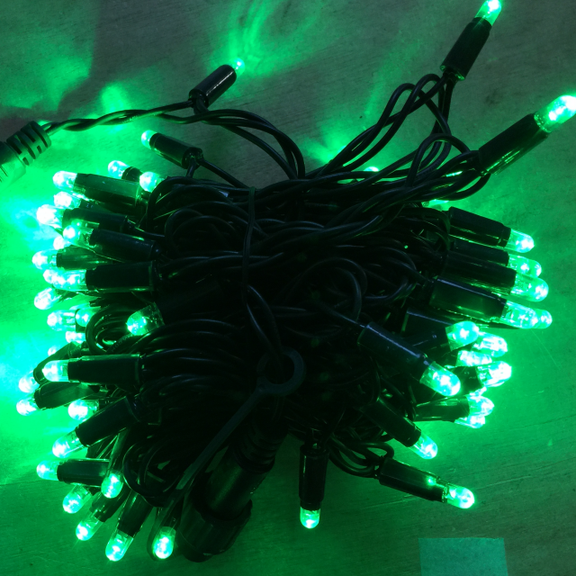 LED串闪烁灯110V220V LED橡胶电缆公平照明5M10M防水户外节日装饰灯
