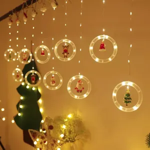 ring copper wire led curtain lights