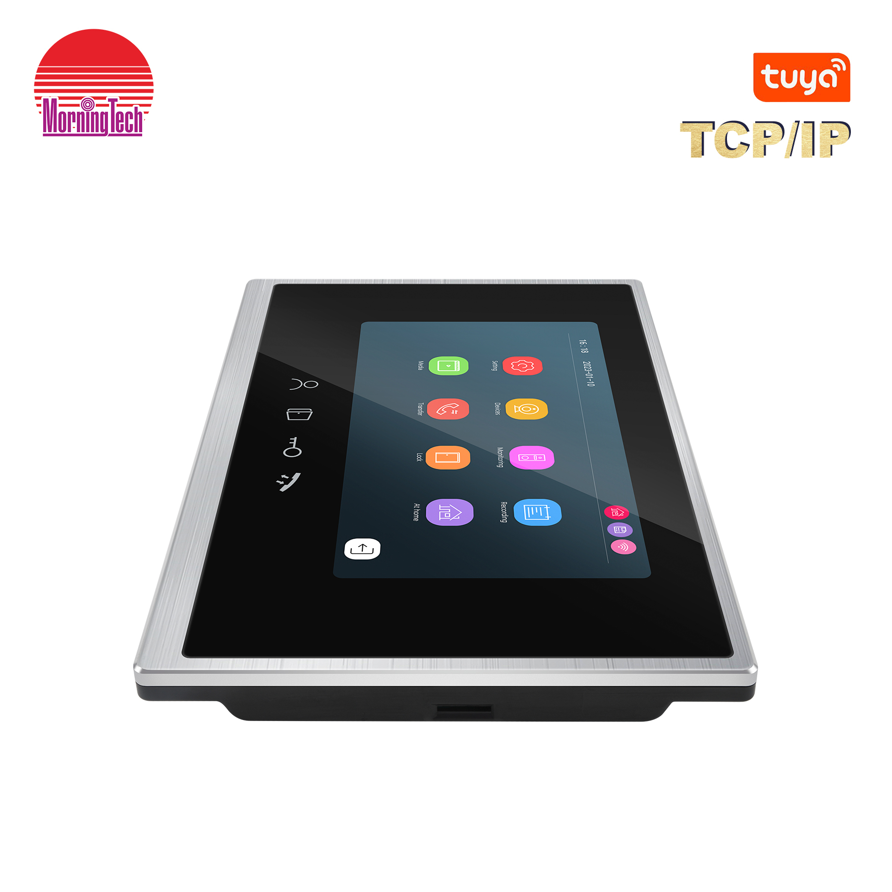 TCP/IP video door phone intercom system 10.1-inch screen