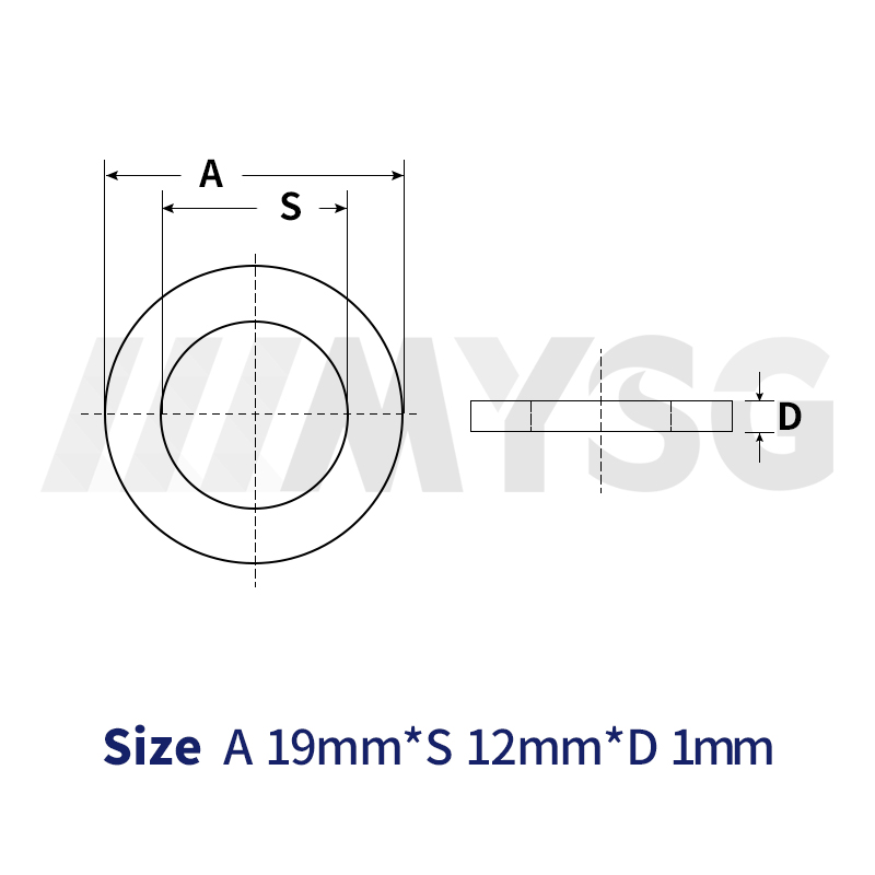 A2300 Bush For Fuel Pipe Size 12*19*1