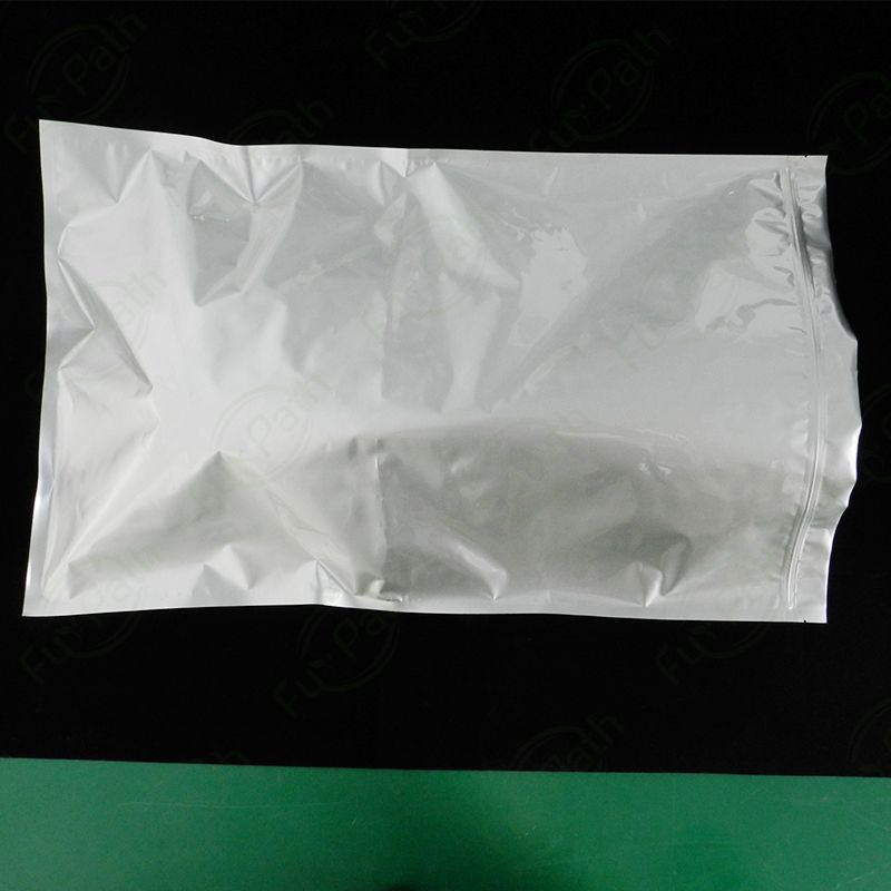 Heat Seal Flat Pocket Mylar Foil Open Top Packaging Bags Coffee Tea Cosmetic Sample Bulk Food Storage Aluminum Vacuum Pouches with Tear Notches 200