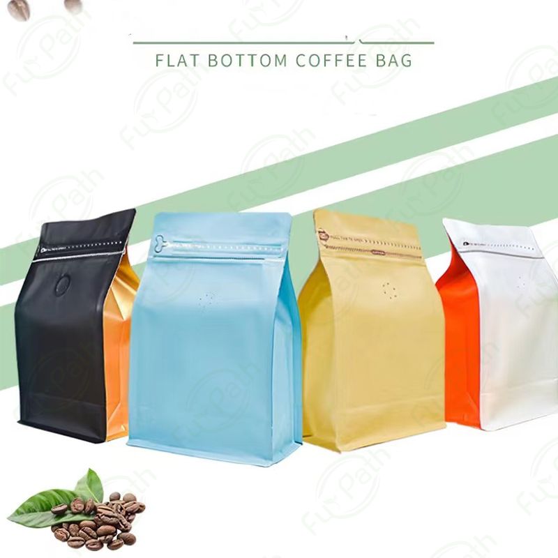 sac d'emballage de café à fond carré en gros