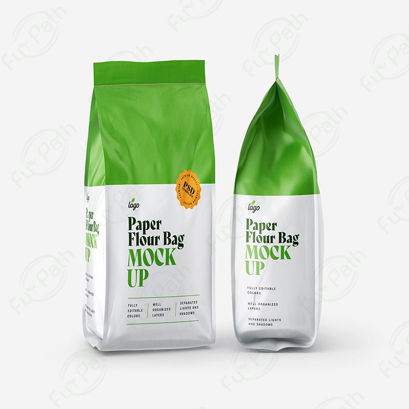 Brown Printed Food Parcel Paper Bag Storage Capacity 13kg For Packaging