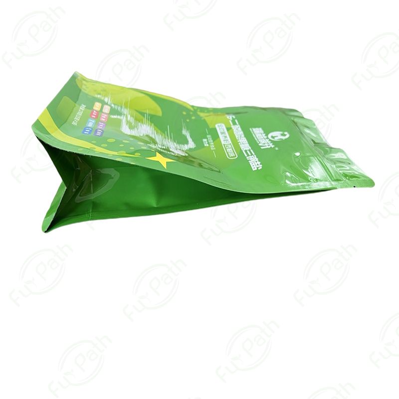 Sacos de embalagem de plástico de fundo plano para alimentos saudáveis