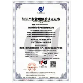 Certificat de système de gestion de la propriété intellectuelle
