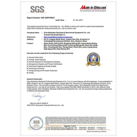 SGS Sertifikası