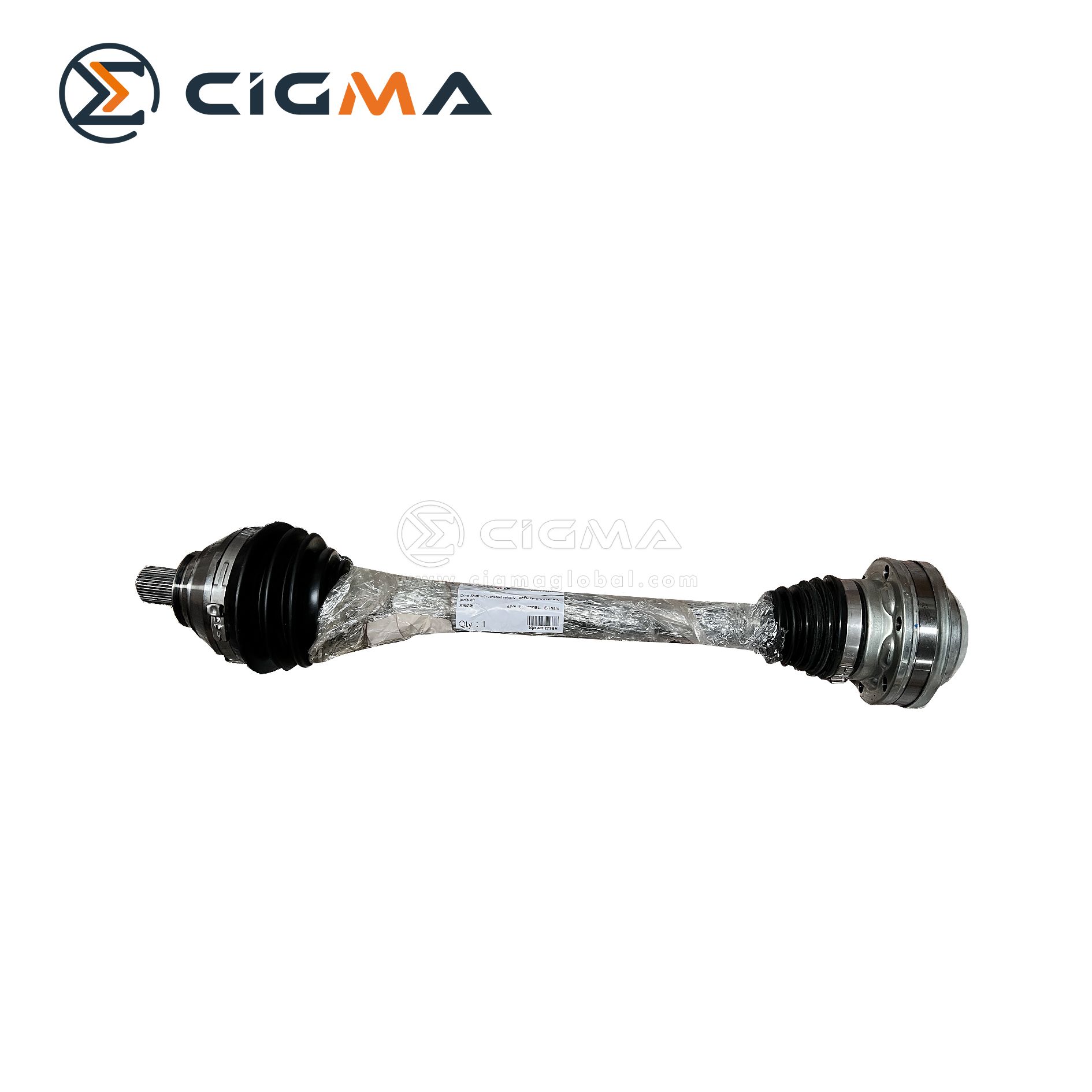 vw,e tharu,drive shaft with constant velocity joints left