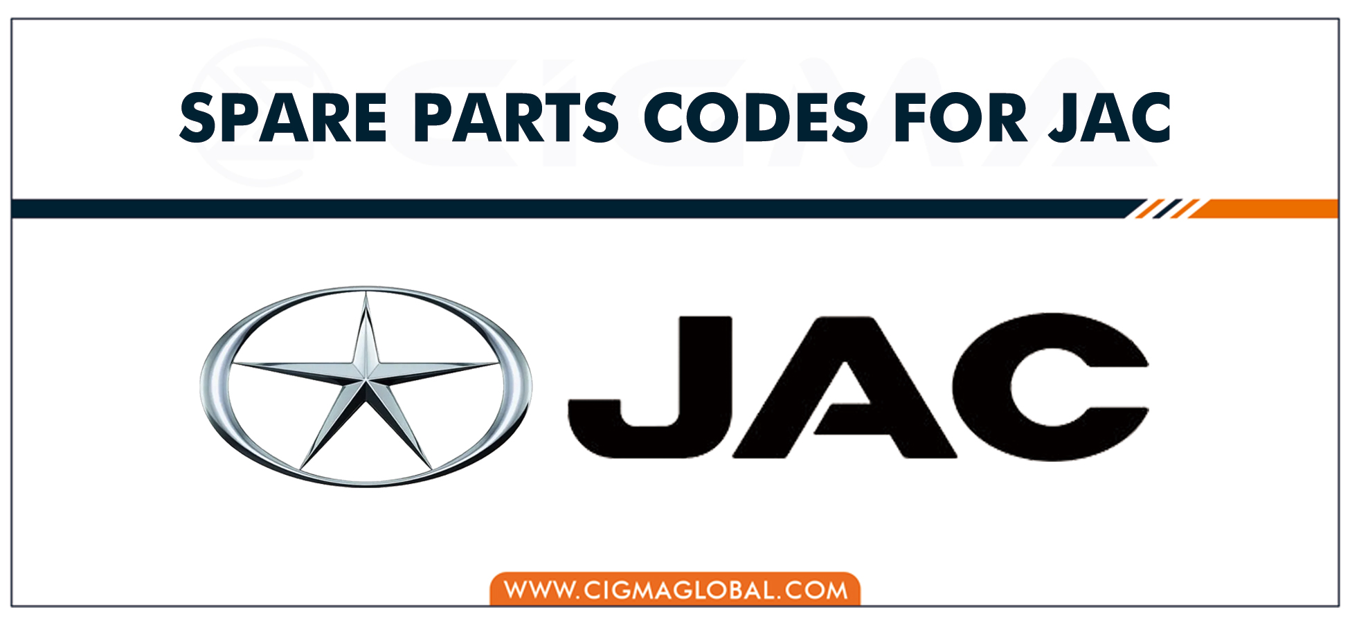 PART CODES FOR JAC