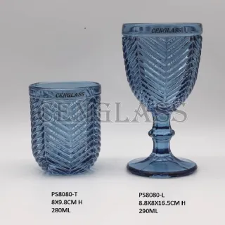 Glass Cup Spray Color Glass Goblet