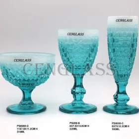 Glass Cup Colored Glass Champagne