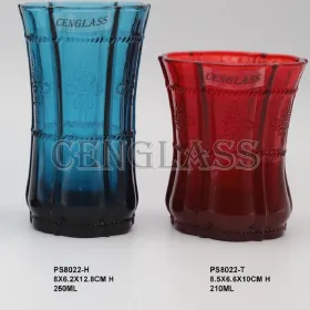  كأس زجاجي بهلوان زجاجي شفاف 