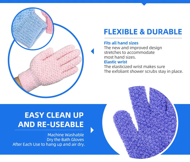 Body Scrubber Exfoliating Gloves