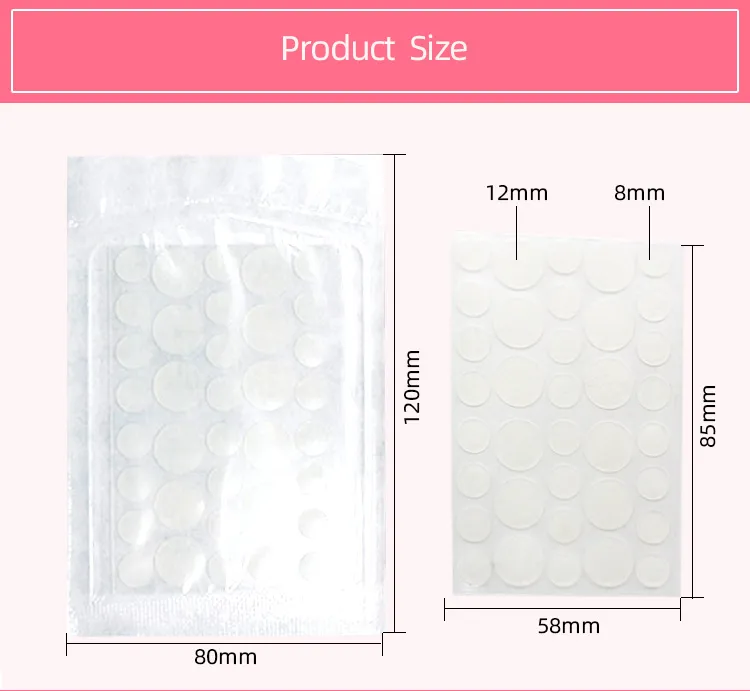 Acne Patches for Face, Chin or Body, Acne Spot Treatment, Hydrocolloid Bandages for Acne Skin