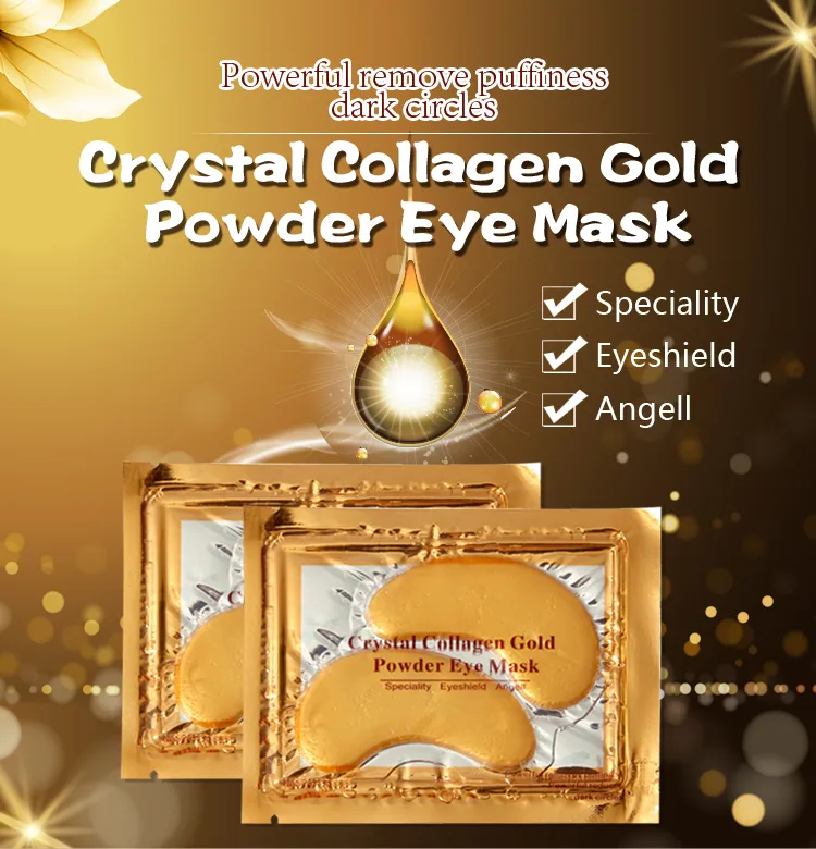 OEM Cosmetic 24k Gold Collagen Crystal Eye Patch Pad Eye Mask for Anti Aging, Anti Wrinkle
