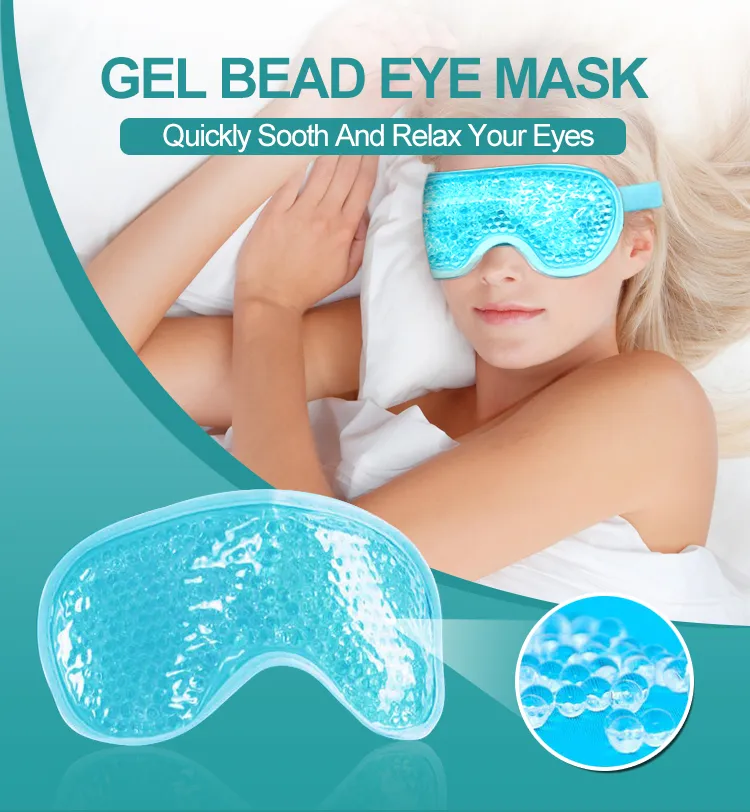 Hot Cold Sleep Gel Bead Eye Mask for Anti-Wrinkle and Dark Circles Cooling Eye Mask
