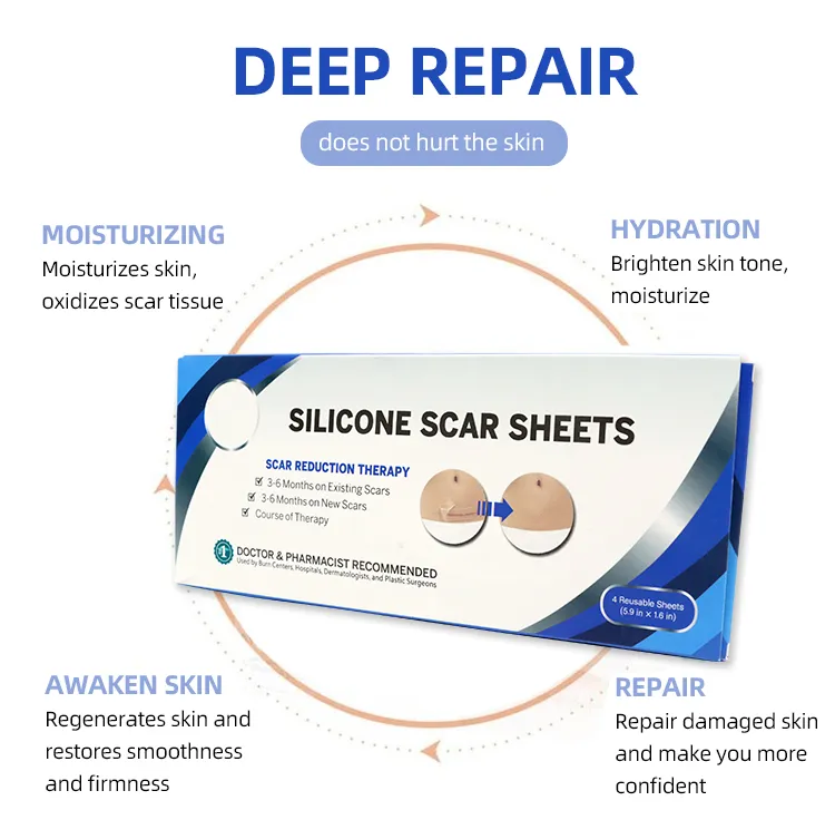 Reusable Medical Silicone Patch Strong Repair Skin Cells Fast silicone scar sheet