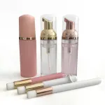 60ML Rose Gold Pump Foaming Lash Extension Cleanser Eyelash Shampoo Set