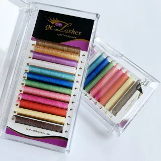 wholesale 0.05mm 0.07mm 0.15mm thickness rainbow lashes
