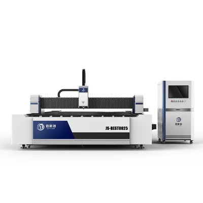 Machine de découpe laser de feuilles à plate-forme unique JS 8025 haute puissance