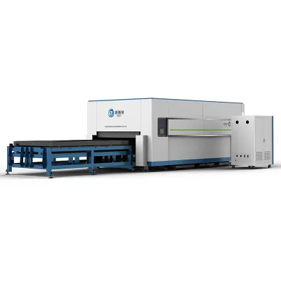 Machine de découpe laser à double plate-forme fermée GS4020