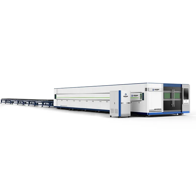 Machine de découpe laser de feuilles de table d'échange fermée grand format GS12525