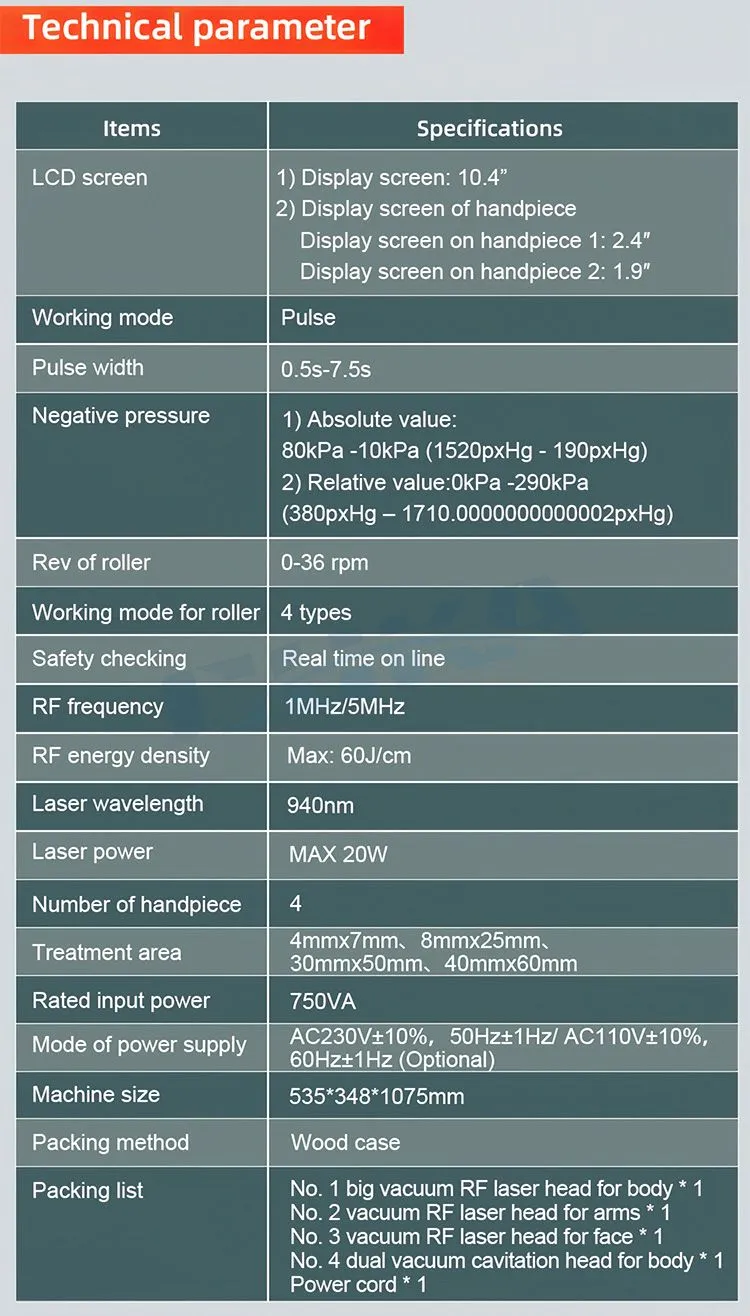 Velashape Slimming Machine