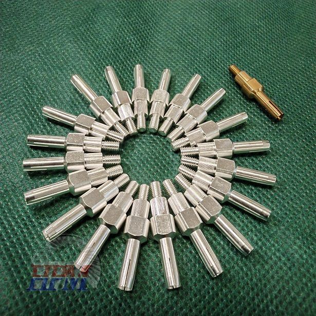 Plated Pin Nickel/Silver Plated Brass Pins - Custom CNC Machined Components