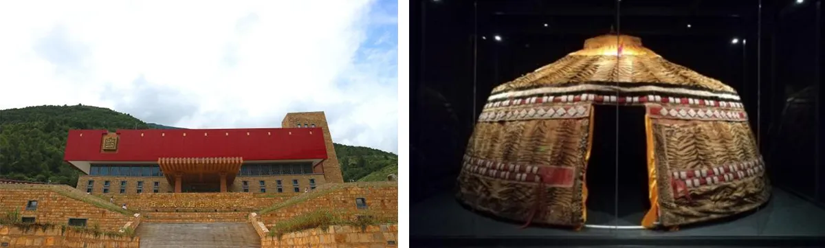 Il Museo Etnico della Prefettura Autonoma Tibetana di Garze—— Vetrina autoportante ermetica a umidità costante per Tenda Pelle di Tigre