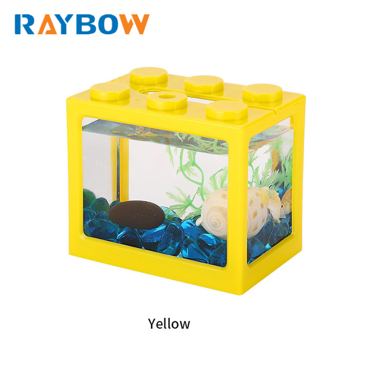 Good quality detachable mini farming tanks plastic fish tank plants lights salt water aquarium fish tank