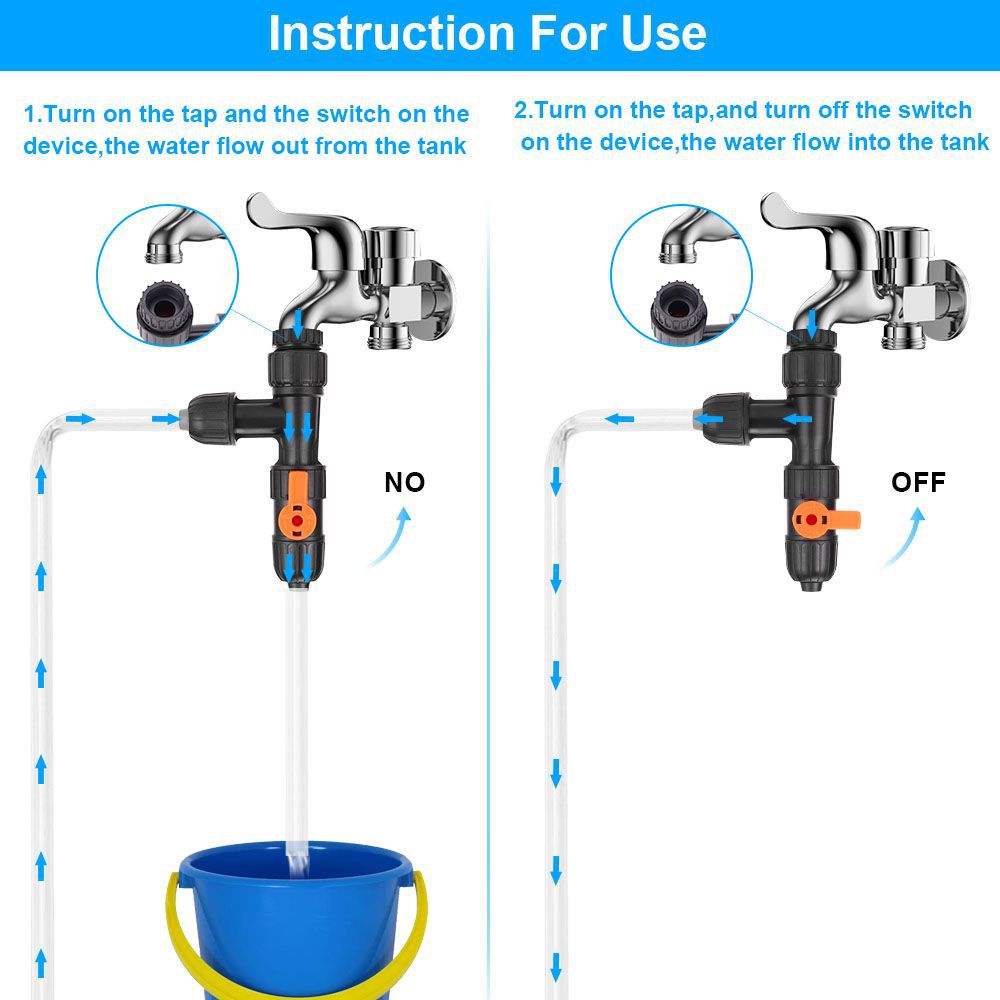 Multifunctional Aquarium Water Changer Automatic Fish Tank Cleaning Pump Extended Water Pipe Siphon Filter Tool