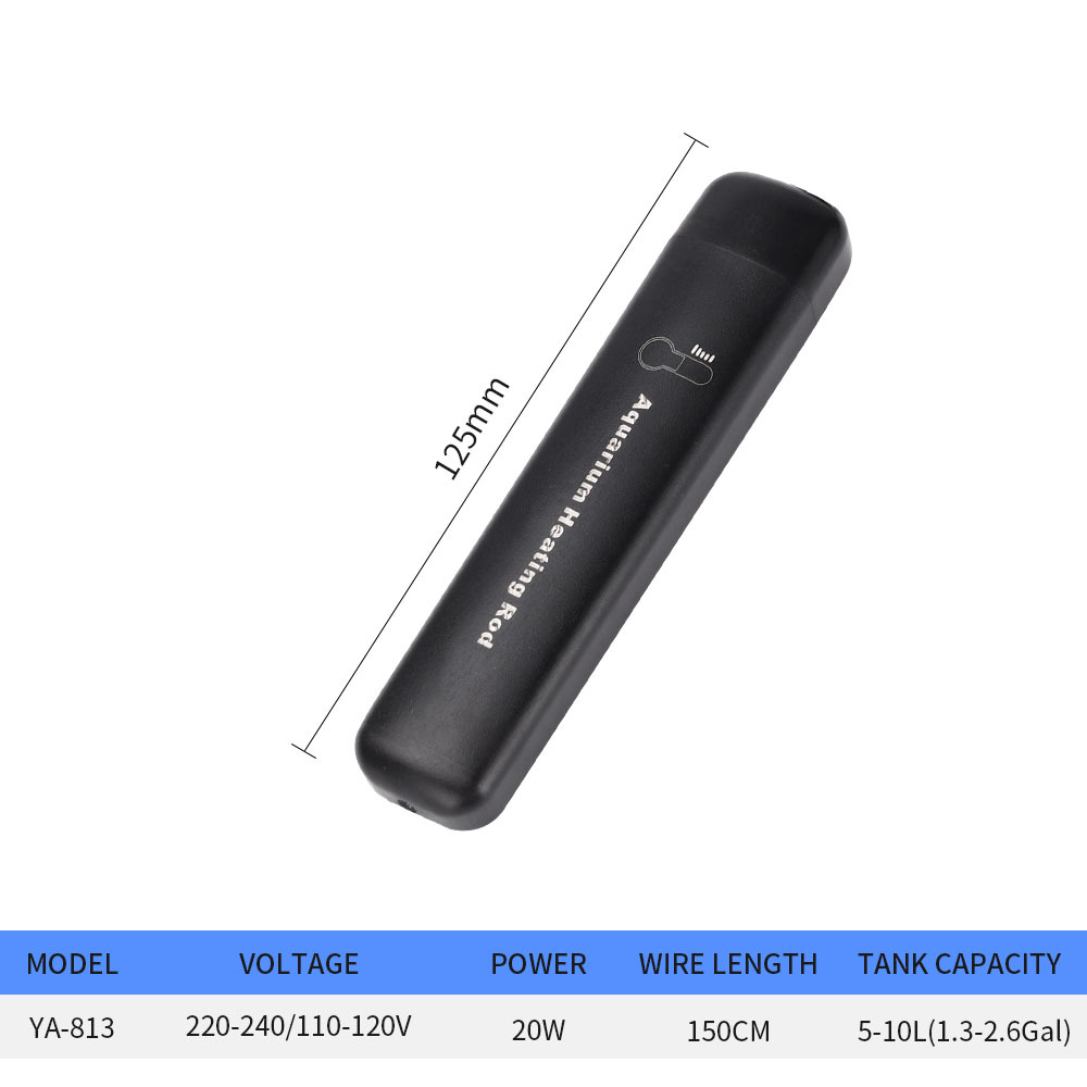 Aquarium Heaters Electric Heating Rod Temperature Control 20w Mini Aquarium Fish Tank Heating Rod Submersible Thermostat Heater