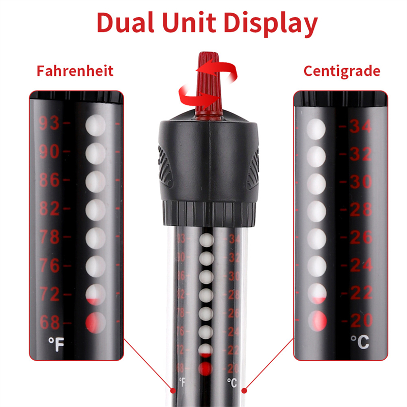 Aquarium Heaters Electric Mini Aquarium Fish Tank Heater Rod Submersible Thermostat Heater