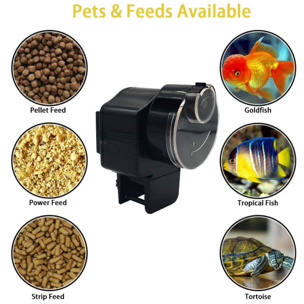 Wholesale New Aquarium Tank Auto Fish Feeder Timer Digital Lcd Automatic Food Feeding Electronic Fish Foods Feeder