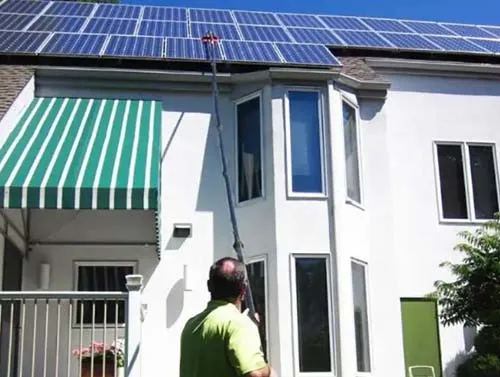 Solar Panel Cleaning Brush with Water Fed Pole