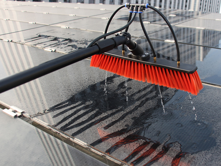 Solar Panel Cleaning Brush with Water Fed Pole