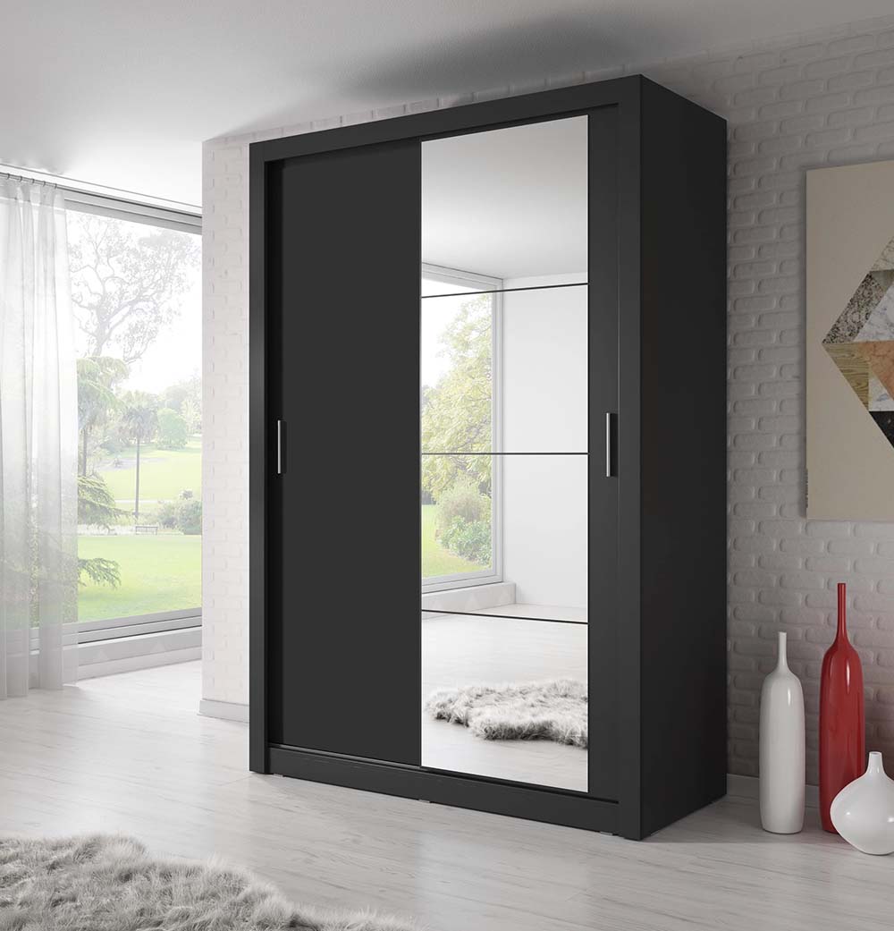 Wooden Furniture Mirror Door MDF Wardrobe Closet