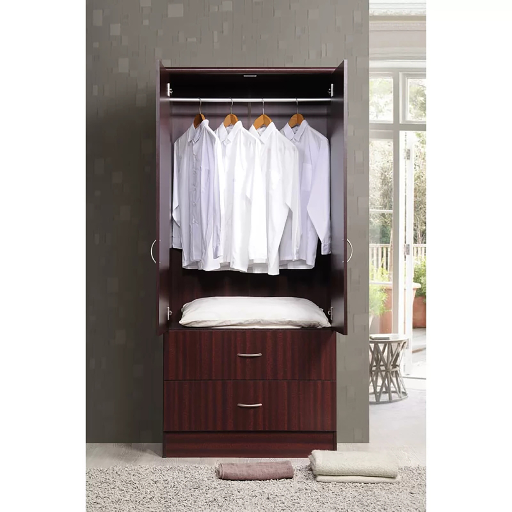 Bedroom Furniture Mirror Door Armoire Wardrobe