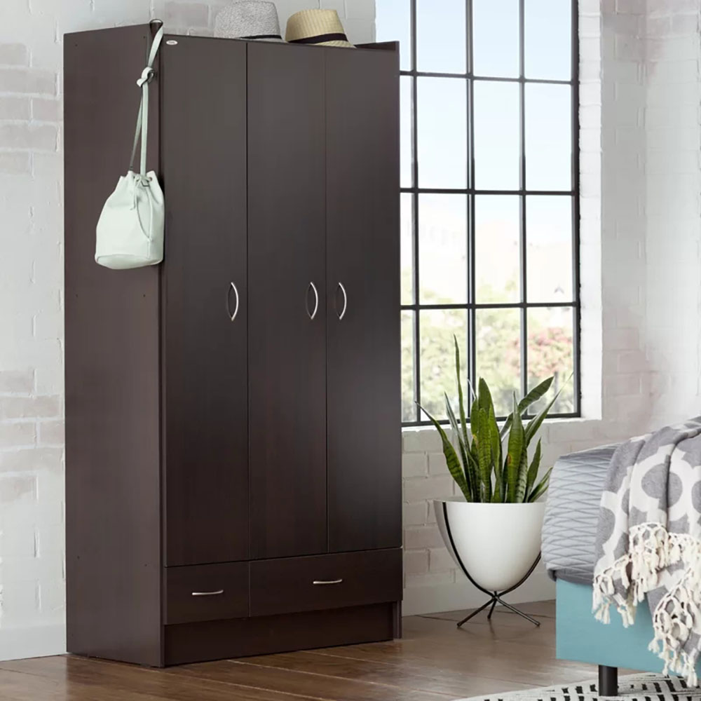 Bedroom Wooden Multi Space Storage Wardrobe