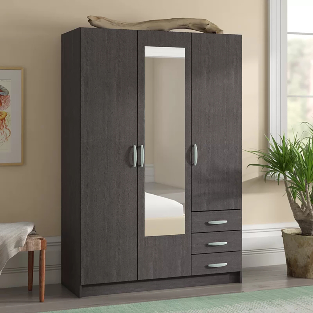 Modern Elegant Mirror Door Bedroom Wardrobe