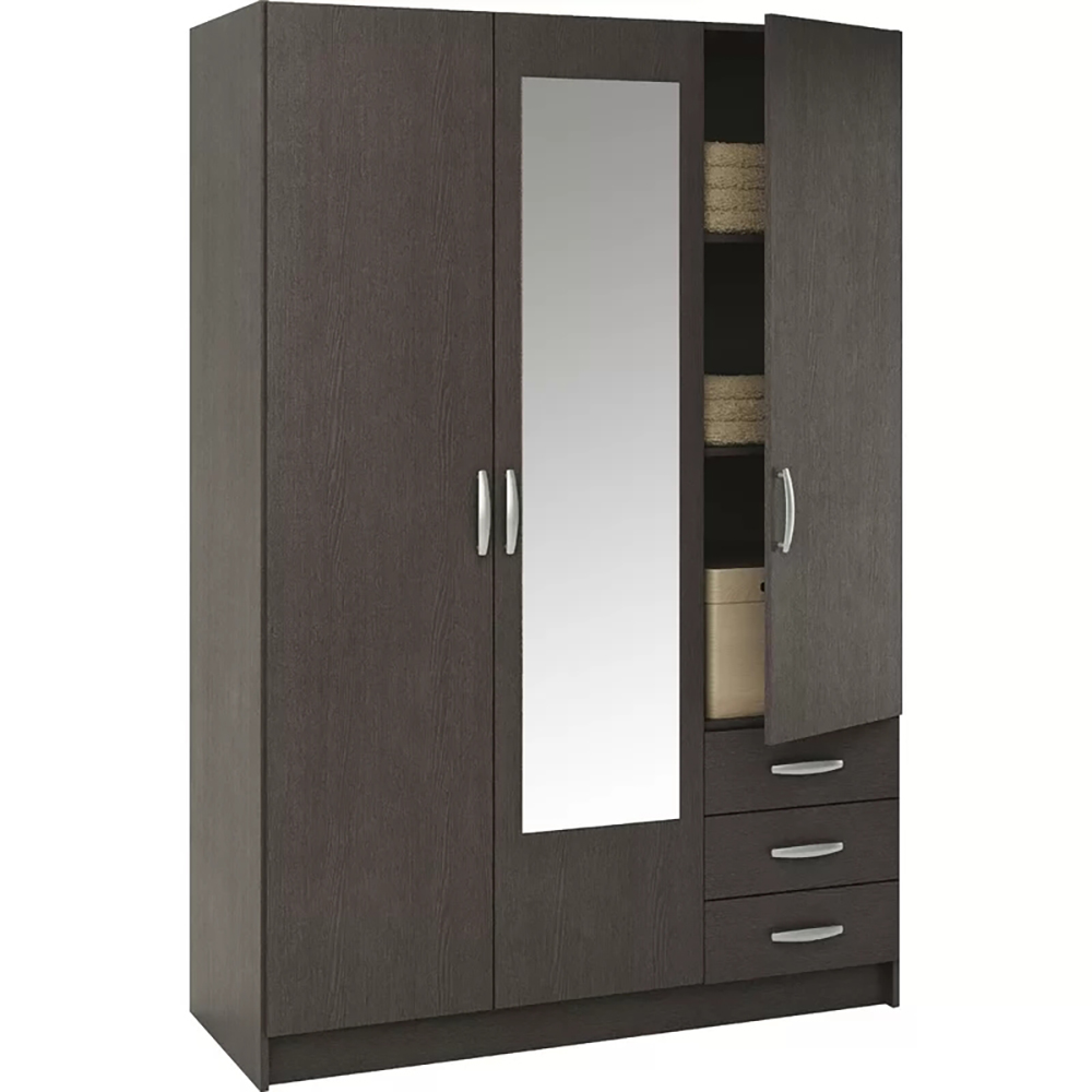 Modern Elegant Mirror Door Bedroom Wardrobe