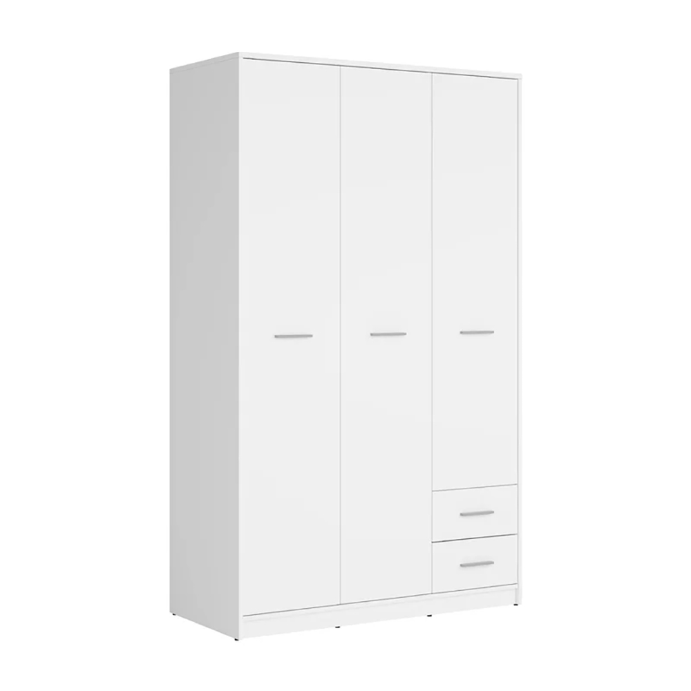 Bedroom Elegant Simple White Wardrobe