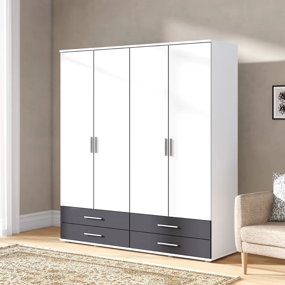 Modern Multi Space Storage Design Bedroom Wardrobe