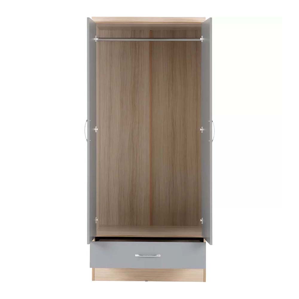 Multi Space Mirror Door Bedroom Wooden Wardrobe