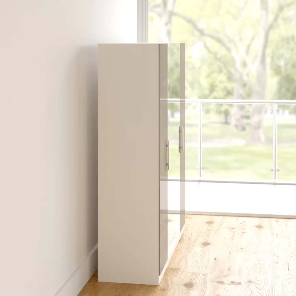 Modern Wooden Cabinet Storage Wardrobe with Mirror