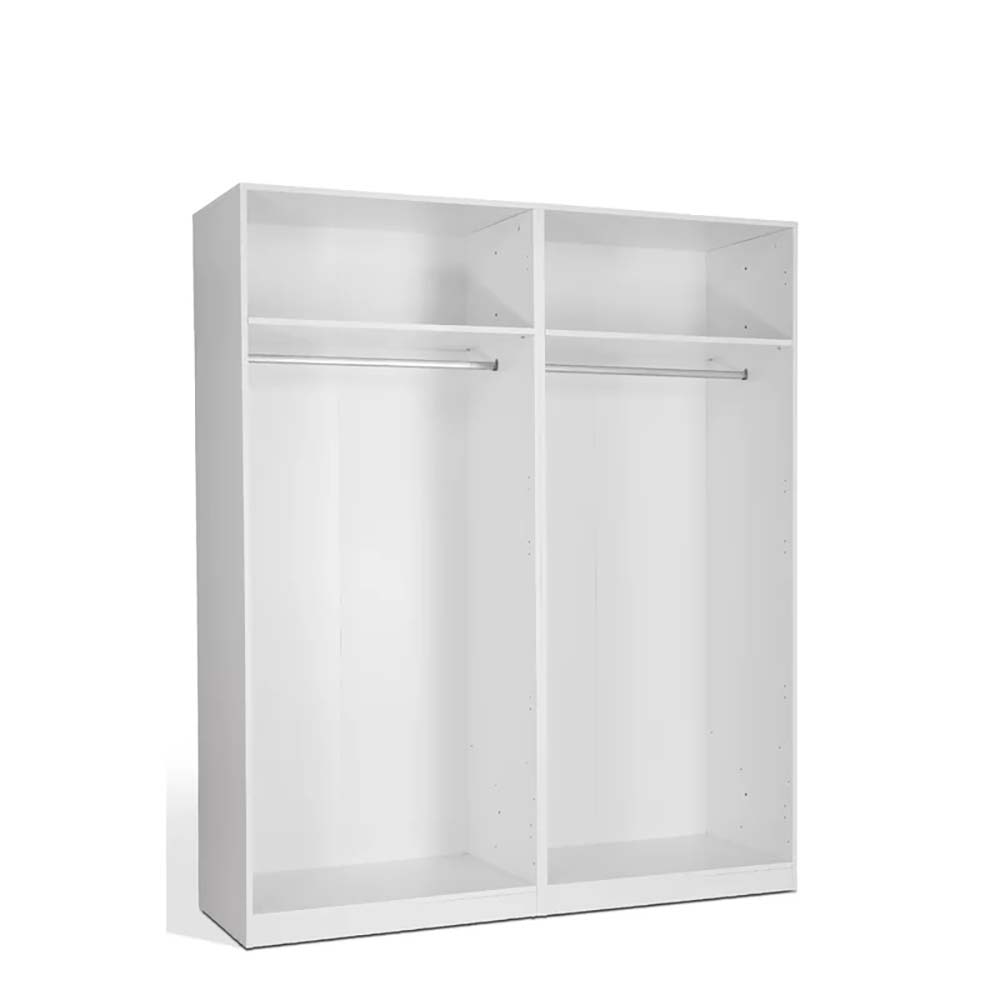 Modern Wooden Cabinet Storage Wardrobe with Mirror