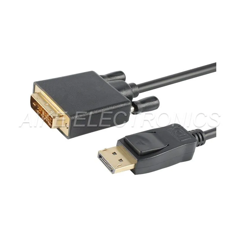 Displayport Male to DVI (24+1) Male Adaptor Cable
