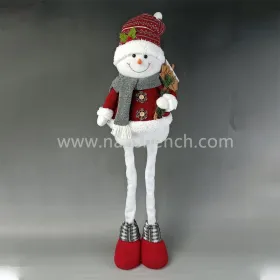 Kerst staande sneeuwpop