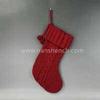Bas de Noël tricotés
