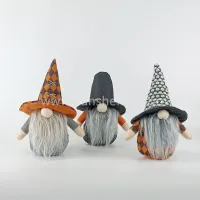 Halloween gezichtsloze pluche pop Zweedse dwerg